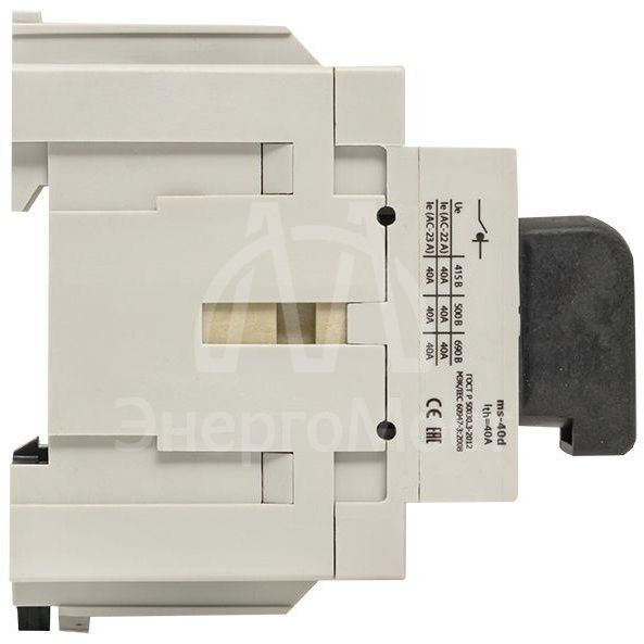 Рубильник мод. 3п MS-40A на DIN-рейку EKF ms-40d