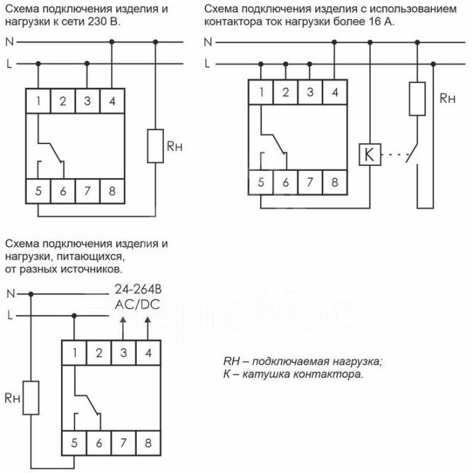 Реле времени PCZ-521 (1канал-125пар вкл. /выкл. сут. /нед. циклы 24-264В AC/DC 16А 1перекл. IP20 монтаж на DIN-рейке) F&amp;amp;F EA02.002.001