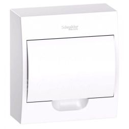 Бокс ОП Easy9 навес. с бел. двер. 1 ряд 8мод IP40 IK07 63А 2 клеммы SchE EZ9E108P2SRU