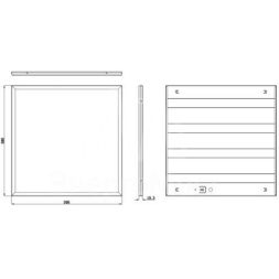 Светильник светодиодный SPO-6-72-6K-M 72Вт 6500К 6500Лм IP40 595х595х19 матов. с проводом Эра Б0061296