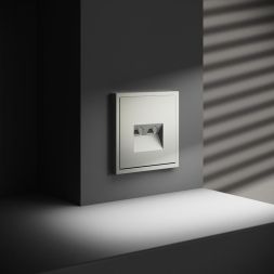 Розетка компьютерная 2-м СП S70 RJ45 + RJ45 кат.6 механизм сталь Voltum VLS060205