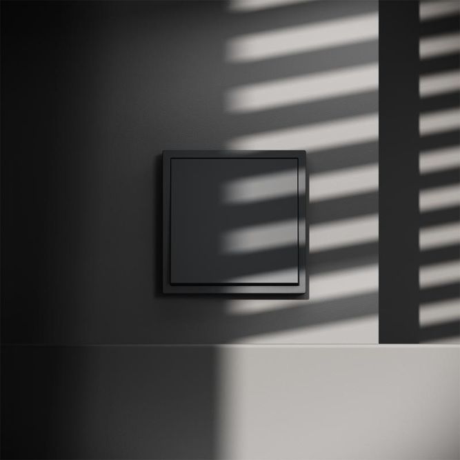 Переключатель проходной 1-кл. СП S70 10А механизм графит Voltum VLS010307