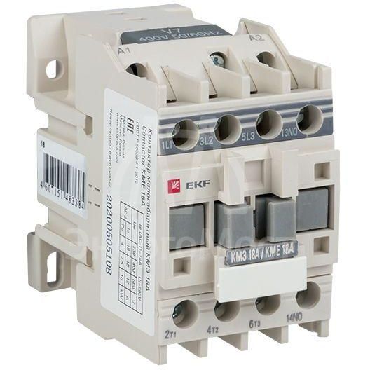 Контактор КМЭ 18А 380В 1NO EKF ctr-s-18-380