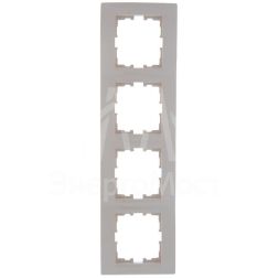 Рамка 4-м Karina горизонт. крем. LEZARD 707-0300-149