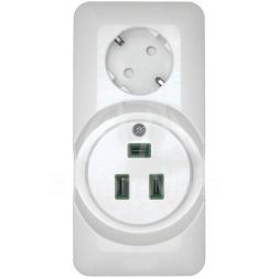 Розетка 2-м ОП Прима 250В комбин. для электроплит бел. (опт. упак) SchE RA32-211R-B