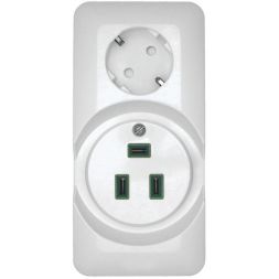 Розетка 2-м ОП Прима 250В комбин. для электроплит бел. (опт. упак) SchE RA32-211R-B