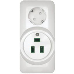 Розетка 2-м ОП Прима 250В комбин. для электроплит бел. (опт. упак) SchE RA32-211R-B