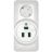 Розетка 2-м ОП Прима 250В комбин. для электроплит бел. (опт. упак) SchE RA32-211R-B