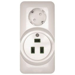 Розетка 2-м ОП Прима 250В комбин. для электроплит бел. (опт. упак) SchE RA32-211R-B