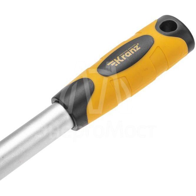 Ключ телескопический трещоточный 1/2 330-460мм CrV двухкомпонентн. рукоятка Kranz KR-12-8411