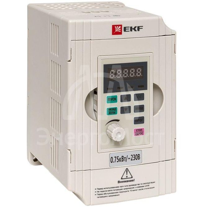 Преобразователь частоты 0.75/1.5кВт 1х230В VECTOR-100 PROxima EKF VT100-0R7-1B