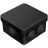 Коробка распределительная ОП 70х70х40мм безгалоген. (HF) черн. Промрукав 40-0200-9005