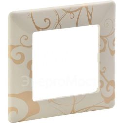 Рамка 1-м Valena Life универсальная ампир беж. Leg 754111