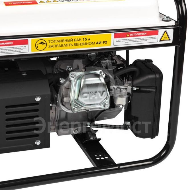 Генератор бензиновый KR3300 3.3кВт 230В 15л ручной стартер KRANZ KR-16-1133