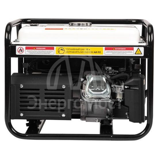 Генератор бензиновый KR3300 3.3кВт 230В 15л ручной стартер KRANZ KR-16-1133