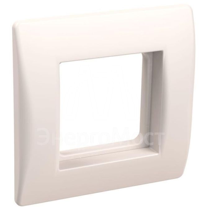Рамка 1-м 2мод. с суппортом для коробок КМКУ бел. IEK CKK-40D-RSK2-K01