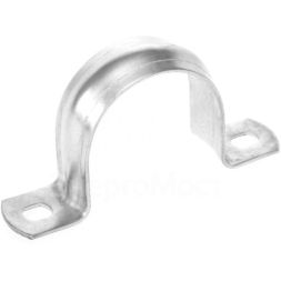 Скоба крепежная двухлапковая СМД d21-22мм метал. (уп.100шт) Промрукав PR08.2548