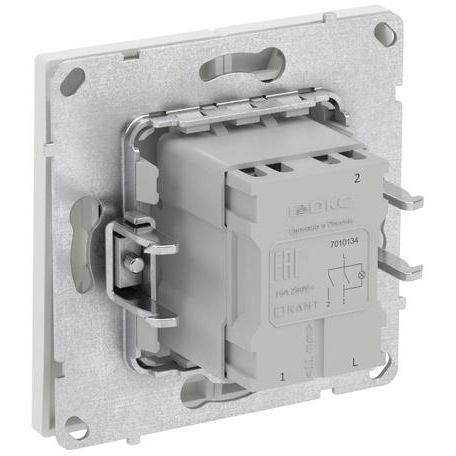 Выключатель 2-кл. KANT с подсветкой бел. песок DKC 7010134