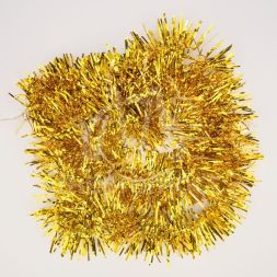 Гирлянда светодиодная &amp;quot;Мишура&amp;quot; золот. 1.5м 10LED тепл. бел. провод прозр.. 2хAA (батарейки не в комплекте) Neon-Night 304-012