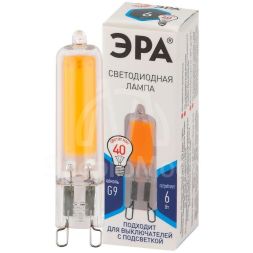 Лампа светодиодная STD LED JCD-6W-GL-840-G9 JCD 6Вт капсульная 4000К нейтр. бел. G9 Эра Б0049086