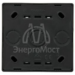 Выключатель 2-клав. проходной LETO черн. бархат LEZARD 752-4200-106