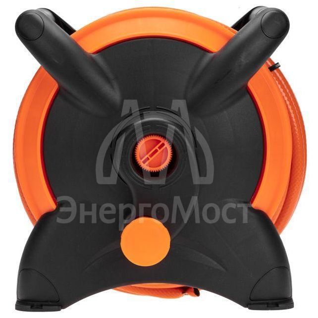 Катушка со шлангом 1/2дюйм 15м 3 коннектора 1 распылитель ЧЕТЫРЕ СЕЗОНА 62-0267