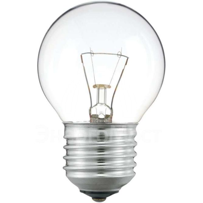 Лампа накаливания Stan 60Вт E27 230В P45 CL 1CT/10X10 Philips 926000005857