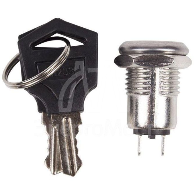 Выключатель ключ d12 250В 0.5А (2с) ON-OFF Rexant 36-4470