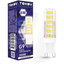 Лампа светодиодная 6Вт Capsule 3000К G9 220-240В TOKOV ELECTRIC TKE-G9-6-3K