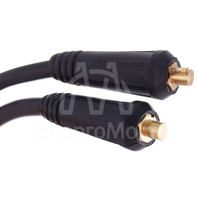 Комплект сварочных проводов КГ 1х25 с электрододержателем с клеммой для подключения к массе вилка СКР 10-25 3м Rexant 16-0775