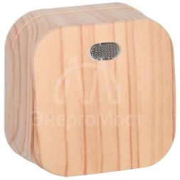 Выключатель 1-кл. ОП GLORY 10А ВС20-1-1-ХС с индикацией сосна IEK EVH11-K34-10