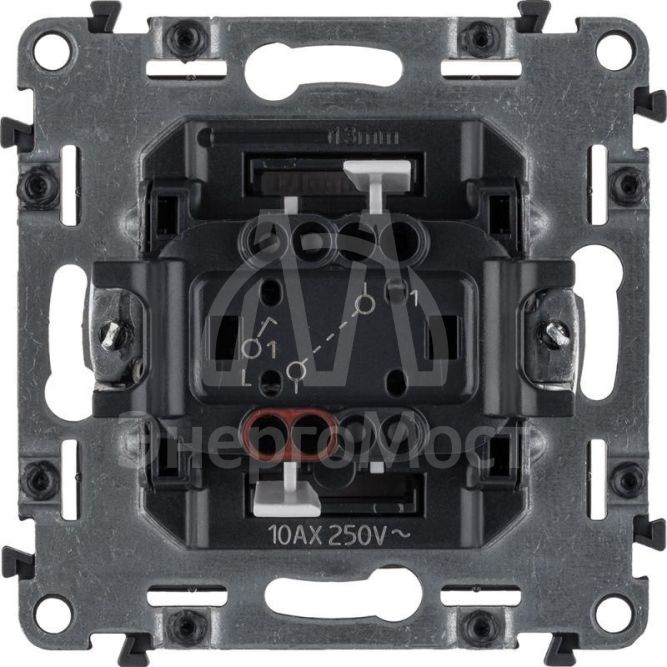 Механизм выключателя 1-кл. СП Valena Allure 10А IP20 250В 10AX с лиц. панелью безвинт. зажимы алюм. Leg 752901