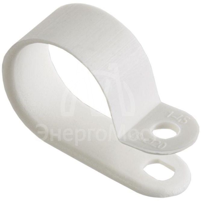 Скоба крепежная 20мм нейлон. бел. (уп.50шт) IEK USK11-20-050-K01