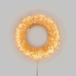 Гирлянда светодиодная "Роса" "Фейерверк" с трансформатором 6м 600 LED янтар. IP44 230В с пультом Neon-Night 303-428