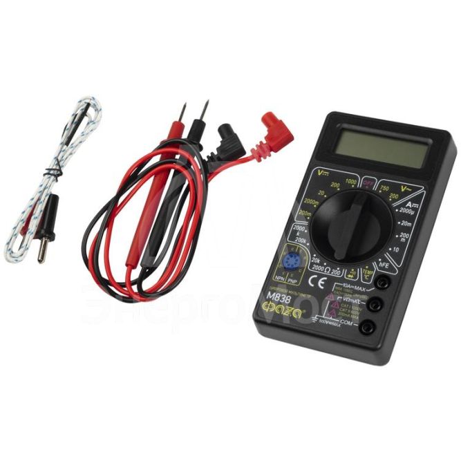 Мультиметр цифровой М838 ФАZА 5000452