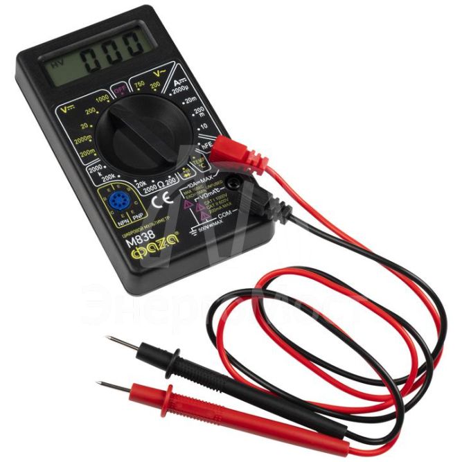 Мультиметр цифровой М838 ФАZА 5000452
