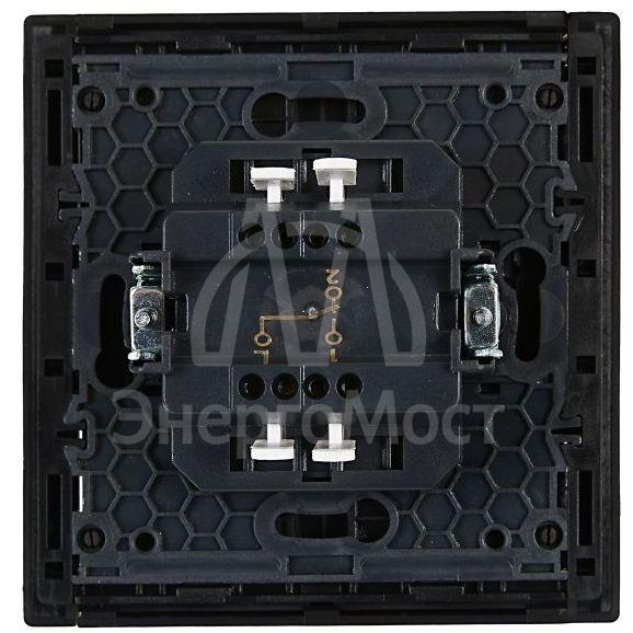 Выключатель проходной 1-кл. СП FORTE&amp;amp;PIANO 10А FP103 черн. IEK FP-V12-0-10-1-K02