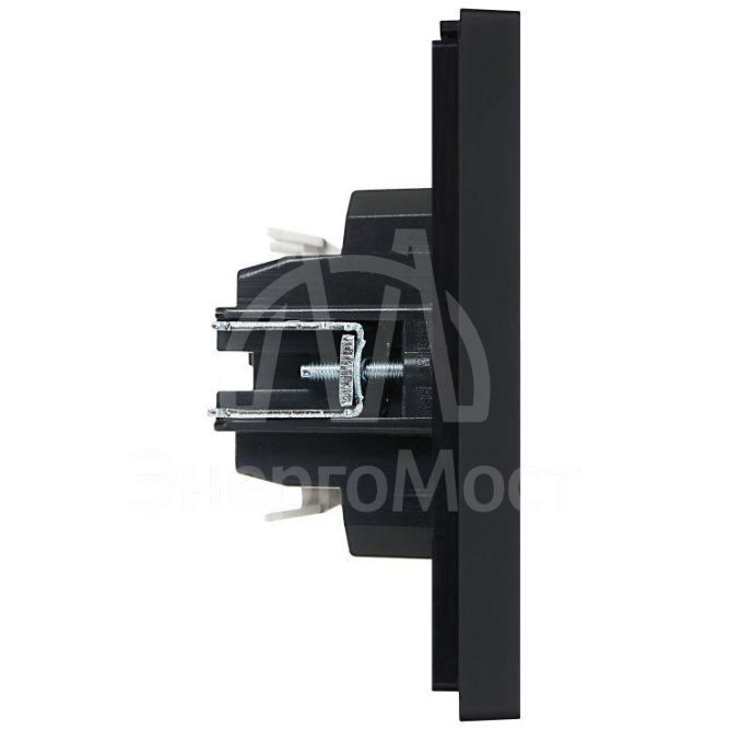 Выключатель проходной 1-кл. СП FORTE&amp;amp;PIANO 10А FP103 черн. IEK FP-V12-0-10-1-K02