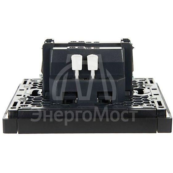 Выключатель проходной 1-кл. СП FORTE&amp;amp;PIANO 10А FP103 черн. IEK FP-V12-0-10-1-K02