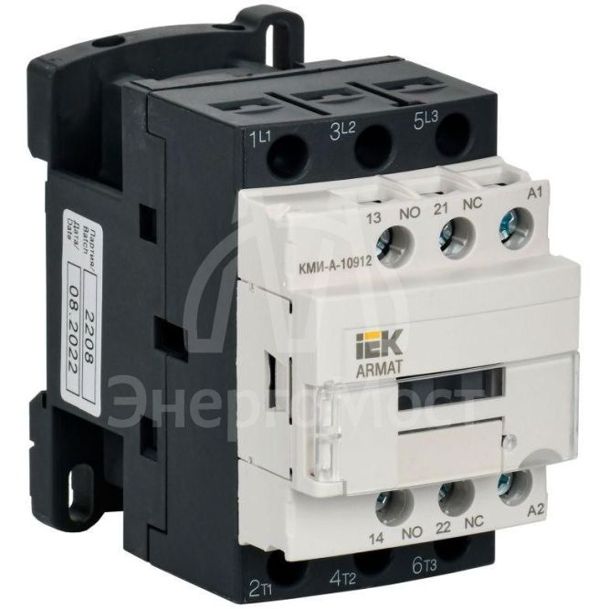 Контактор КМИ-А-10912 LC1D 9А кат. 24В AC 1НО+1НЗ AC-3 IEK AR-ACC-11-009-024-11