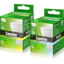 Лампа светодиодная LED7 JCDR/830/GU5.3 7Вт 3000К тепл. бел. GU5.3 460лм 220-240В Camelion 11656