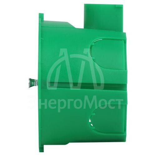 Коробка установочная 68х45мм для твердых стен с саморезами один стыковочный узел IP20 зел. KUTS1-68-45-green Эра Б0061164
