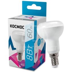 Лампа светодиодная R50 8Вт 220В E14 4500К Космос Lksm_LED8wR50E1445