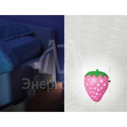 Светильник светодиодный NL-180 &amp;quot;Клубника&amp;quot; ночник с выкл. 220В Camelion 12536