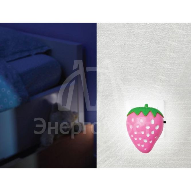 Светильник светодиодный NL-180 &amp;quot;Клубника&amp;quot; ночник с выкл. 220В Camelion 12536