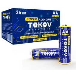 Элемент питания алкалиновый LR6/AA (уп.24шт) TOKOV ELECTRIC TKE-ALS-LR6/C24