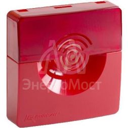Оповещатель охранно-пожарный комбинированный свето-звуковой ОПОП 124-7 12В корпус красн. Рубеж Rbz-226685