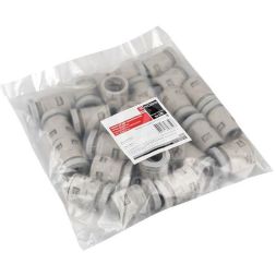 Коннектор для гофр. трубы 25мм (уп.25шт) Plast EKF kn-t-25