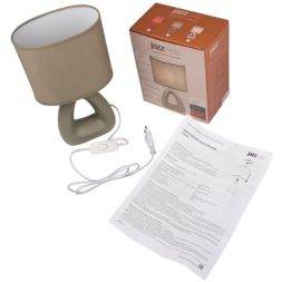 Светильник настольный JH2-01-gn E14 IP20 170х100х300мм керамика; ткань; PVC-пластик зел. JazzWay 5062283