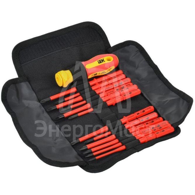 Отвертка диэлектрическая с жалами SLIM 13шт ARMA2L 5 IEK A2L5-NS30-T2-13